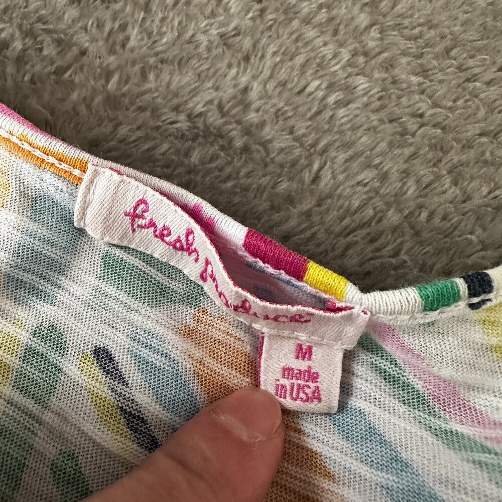 Fresh Produce Dalia Colorful 100% Cotton Dress Women's MEDIUM Shift - Picture 3 of 6